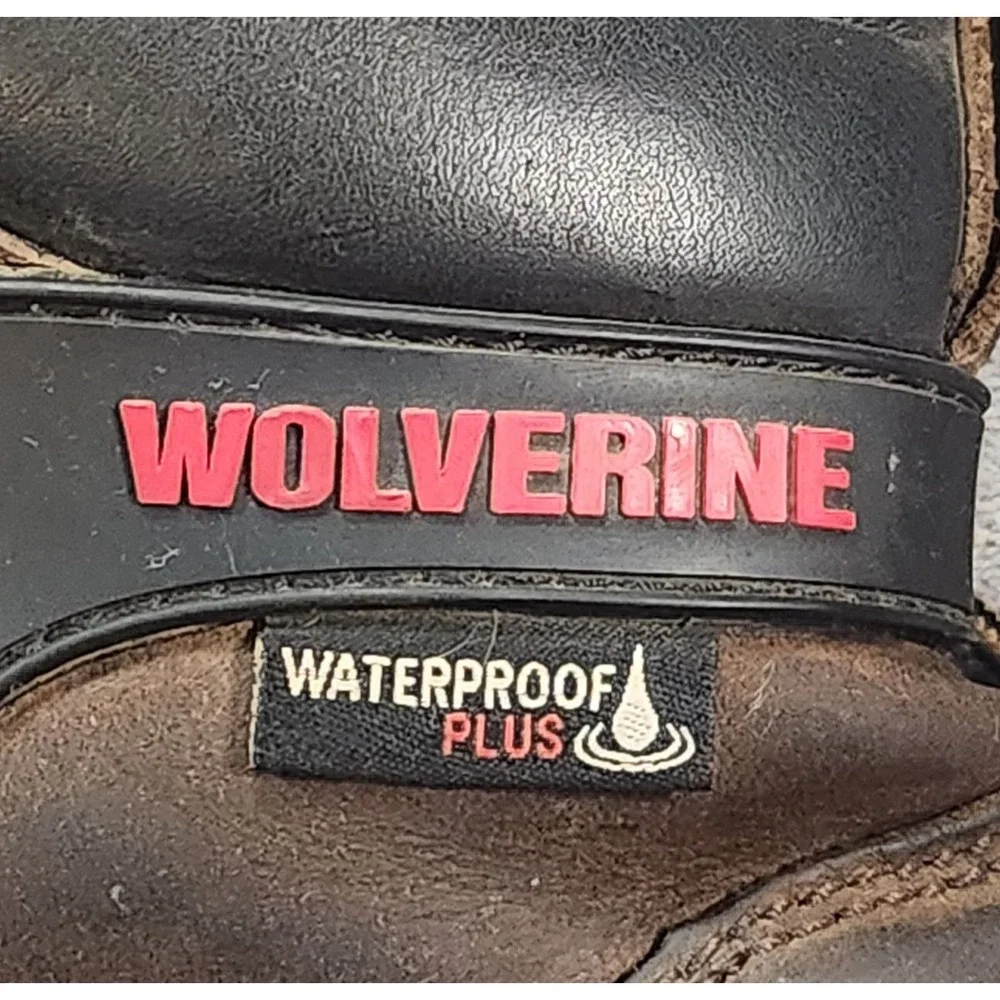 Wolverine Boots Mens 10.5 Brown Leather DuraShocks 8